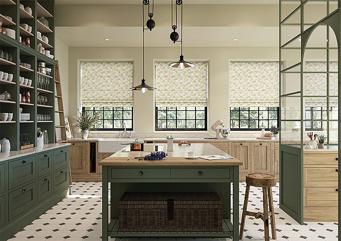 Mosaic Tile, Zest - Motorised Roman Blind - Image 8